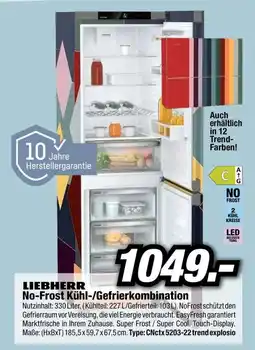 Red Zac Liebherr no frost kühl gefrierkombination Angebot