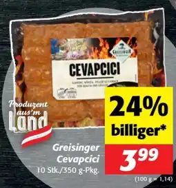 Nah&Frisch Greisinger Cevapcici Angebot