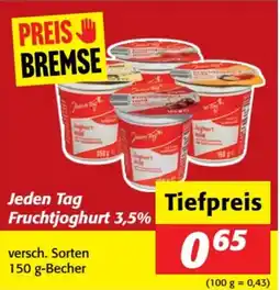 Nah&Frisch Jeden Tag Fruchtjoghurt 3,5% Angebot