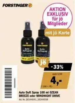 Forstinger Auto Duft Spray Angebot