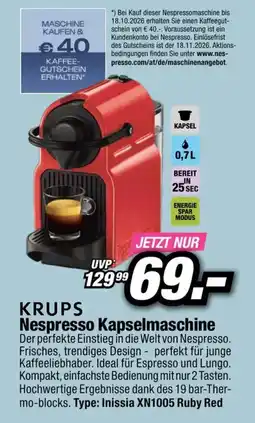Red Zac Nespresso Kapselmaschine Angebot