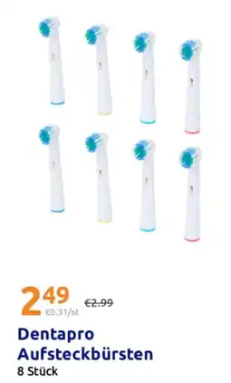 Action Dentapro Aufsteckbürsten Angebot