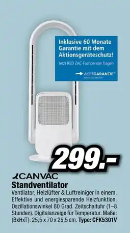 Red Zac Standventilator Angebot