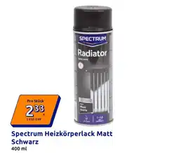 Action Spectrum Heizkörperlack Matt Schwarz Angebot