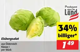 Nah&Frisch Eisbergsalat aus Österreich Angebot
