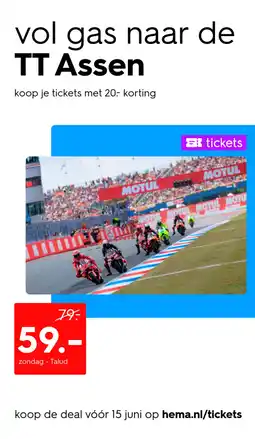HEMA Vol gas naar de tt assen Angebot