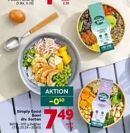 Billa Simply Good Bowl Angebot
