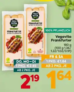Billa Vegavita Frankfurter Angebot