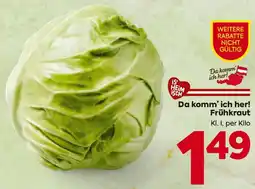 Billa Da komm ich her Frühkraut Angebot
