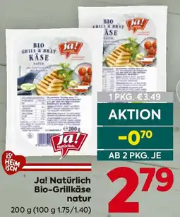 Billa Ja Natürlich Bio Grillkäse Angebot