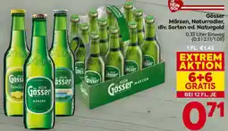 Billa Gösser Märzen Naturradler od. Naturgold Angebot