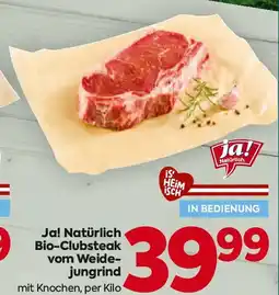 Billa Ja Natürlich Bio Clubsteak vom Weide jungrind Angebot
