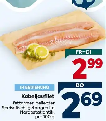 Billa Kabeljaufilet Angebot