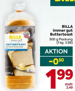 Billa Billa immer gut buttertoast Angebot