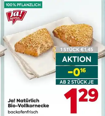 Billa Ja Natürlich Bio Vollkornecke Angebot