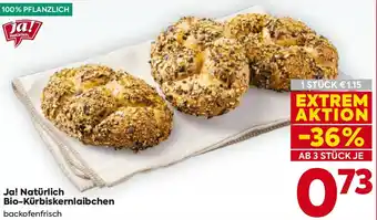 Billa Ja Natürlich Bio Kürbiskernlaibchen Angebot