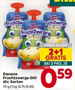 Billa Danone fruchtzwerge go Angebot