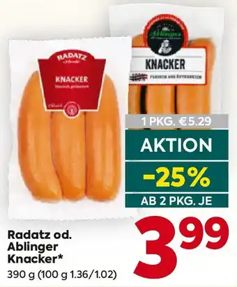 Billa Radatz od Ablinger Knacker Angebot