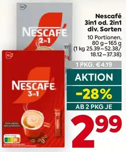 Billa Nescafé 3in1 od 2in1 Angebot