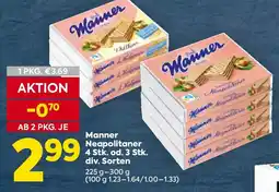 Billa Manner Neapolitaner Angebot