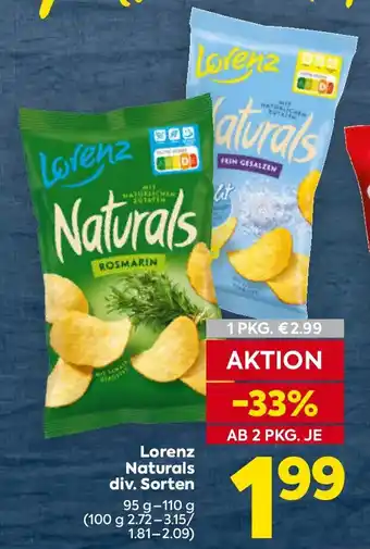 Billa Lorenz Naturals Angebot