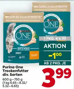 Billa Purina One Trockenfutter Angebot