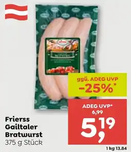 ADEG Frierss Gailtaler Bratwurst Angebot