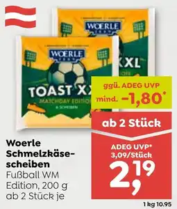 ADEG Woerle Schmelzkäse scheiben Angebot