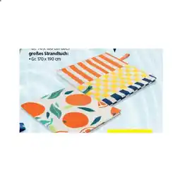 Hofer Partner Strandtuch versch. Farben und Muster HOFER Angebot