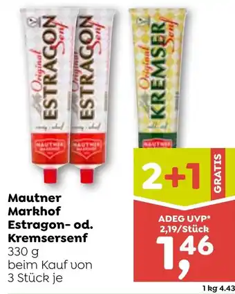 ADEG Mautner Markhof Estragon od Kremsersenf Angebot
