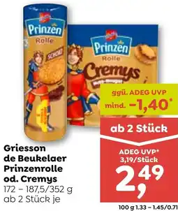 ADEG Griesson de Beukelaer Prinzenrolle od Cremys Angebot