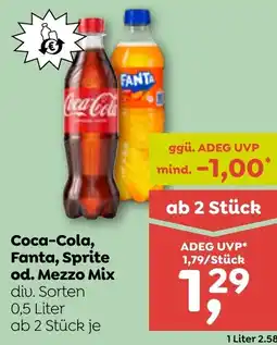ADEG Coca Cola Fanta Sprite od Mezzo Mix Angebot