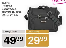 Bipa Paklite potomac beauty case schwarz od petrol Angebot