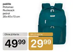 Bipa Paklite potomac rucksack petrol Angebot