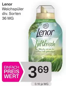 Bipa Lenor Weichspüler Angebot