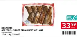 Transgourmet Holzinger asc forellenfilet geräuchert mit haut Angebot