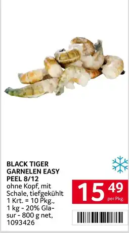 Transgourmet Black tiger garnelen easy peel 8/12 Angebot
