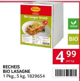 Transgourmet Recheis bio lasagne Angebot