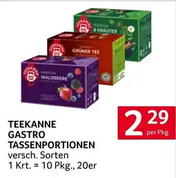 Transgourmet Teekanne gastro tassenportionen Angebot