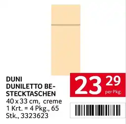 Transgourmet Duni duniletto be stecktaschen Angebot