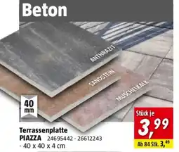 Bauhaus Terrassenplatte pizza Angebot