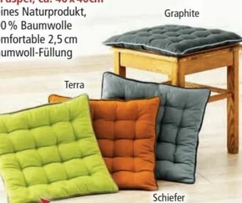 Norma Baumwoll Sitzkissen Angebot