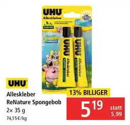 Pagro Diskont Alleskleber ReNature Spongebob Angebot