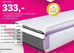 Mömax Taschenfederkernmatratze ,,THERMO ADAPT Angebot