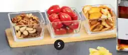 Pagro Diskont Bambusbrett mit 3 Glas-Schalen Angebot