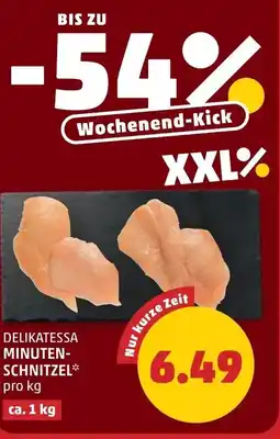 PENNY Delikatessa minuten- schnitzel Angebot