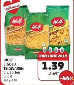 PENNY Wolf eigold teigwaren Angebot