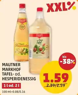 PENNY Mautner markhof tafel- od. hesperidenessig Angebot