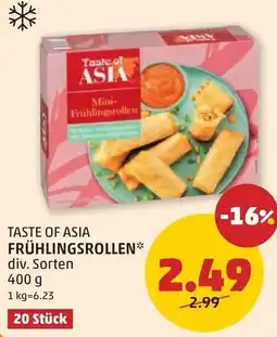 PENNY Taste of asia frühlingsrollen Angebot