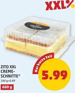 PENNY Zito xxl creme- schnitte Angebot